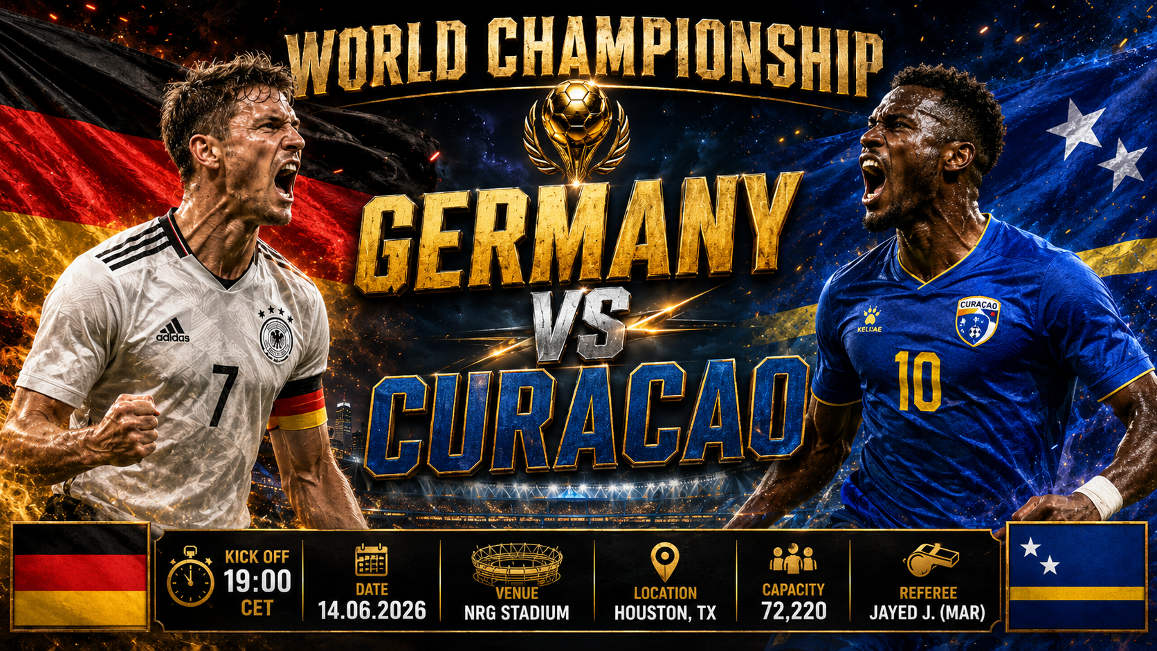 Alemania - Curazao : El gigante de Europa afina su maquinaria ante el histórico debutante del Caribe