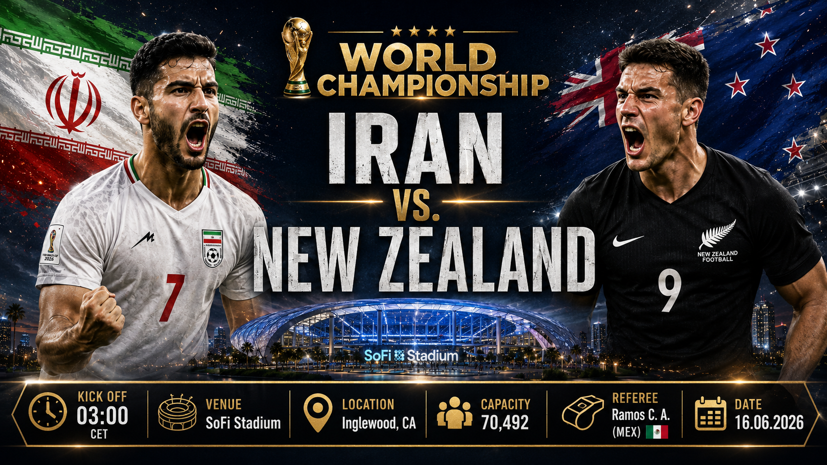 Irán - Nueva Zelanda : La odisea logística de la Team Melli ante el modesto oceánico